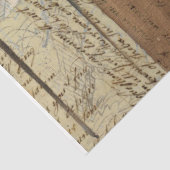 Papier Mousseline Éphemère rustique vintage découpage texture marron (Détail)
