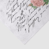 Papier Mousseline Ephémère vintage d'oiseaux et de fleurs (Détail)