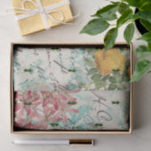 Papier Mousseline Ephémère vintage du coléoptère vert (Cadeau)