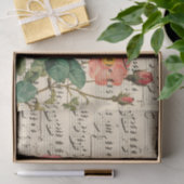 Papier Mousseline Ephémère vintage rose (Cadeau)