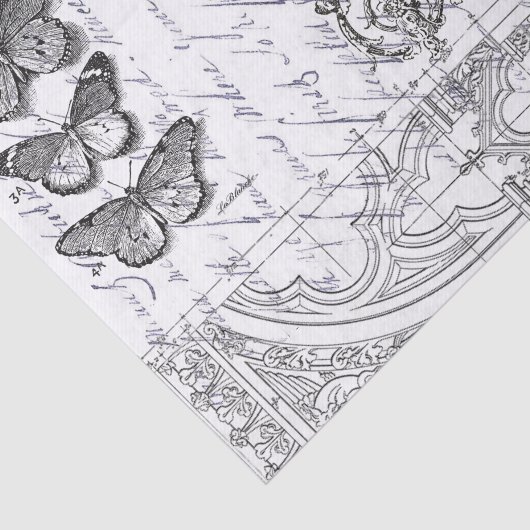 Papier Mousseline Éphémères de papillon (Détail)