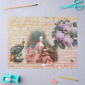 Papier Mousseline Éphémisme royal du XVIIIe siècle (Artisanat)