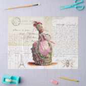 Papier Mousseline Éphémisme royal du XVIIIe siècle (Artisanat)