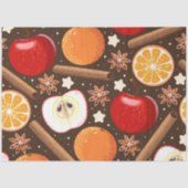 Papier Mousseline Épice de pomme de Noël | Papier Tissu Apple (Recto)
