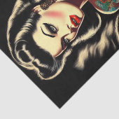 Papier Mousseline Épingle de goth tatoué (Détail)