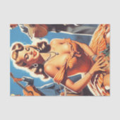 Papier Mousseline Épingle de salsa rétro (Recto)