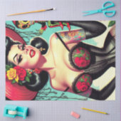 Papier Mousseline Épingle de sorcière tatouée (Artisanat)