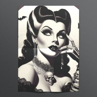 Papier Mousseline Épingle Goth vintage