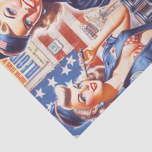 Papier Mousseline Épingle mécanique rétro-up (Détail)