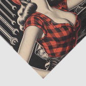 Papier Mousseline Épingle mécanique vintage vers le haut (Détail)