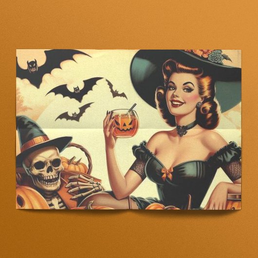 Papier Mousseline Épingle vintage d'Halloween