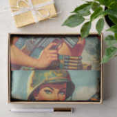 Papier Mousseline Épingle vintage du soldat (Cadeau)