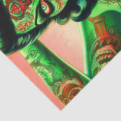 Papier Mousseline Épingle Zombie tatouée (Détail)