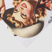 Papier Mousseline Épinglette vintage (Détail)