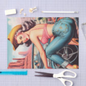 Papier Mousseline Épinglette vintage (Artisanat)