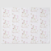 Papier Mousseline Épouse en flamme dans une mariée en fleurs pour êt (Recto)