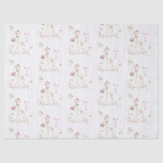 Papier Mousseline Épouse en flamme dans une mariée en fleurs pour êt (Recto)