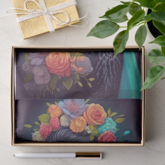 Papier Mousseline Épouse gothique en Larmes solitaires, (Cadeau)