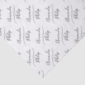 Papier Mousseline Épouse personnalisée et blanc de la pièce (Détail)