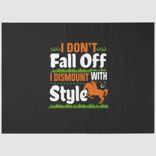 Papier Mousseline Equestrian I Do Not (Recto)
