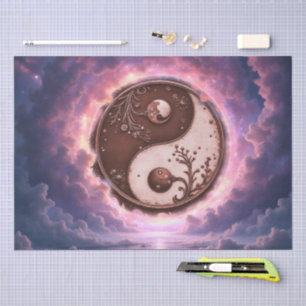 Papier Mousseline Équilibre au clair de lune – Yin Yang de la lumièr