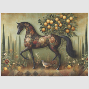 Papier Mousseline Équine Élégant, Cheval, Découpage