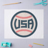 Papier Mousseline Équipe de baseball USA (Artisanat)