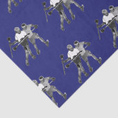 Papier Mousseline Équipe de crosse Bleue (Détail)
