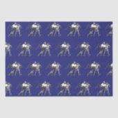 Papier Mousseline Équipe de crosse Bleue (Recto)