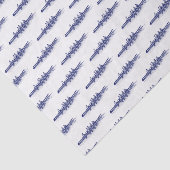 Papier Mousseline Équipe de sports nautiques Blue Rowing Rowers (Détail)