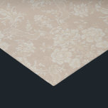 Papier Mousseline Équipe romaine de Floral Damask<br><div class="desc">Elegant vintage-inspirred floral damask design featuring chic monochrome light-on-dark pastel cream flowers,  leafy scrolls and swagages of delicate lacy ribbons. This pattern is seamless and can be scaled up or down.</div>