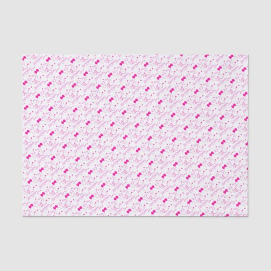 Papier Mousseline ęr thème de fille d'anniversaire (Recto)