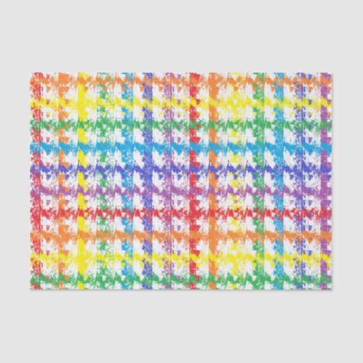 Papier Mousseline Éraflure d'arc-en-ciel (Recto)