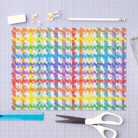 Papier Mousseline Éraflure d'arc-en-ciel (Artisanat)