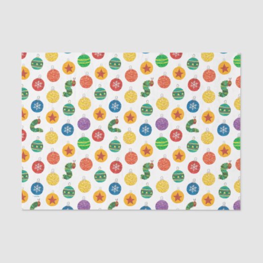 Papier Mousseline Eric Carle | Caterpillar Motif de Noël (Recto)