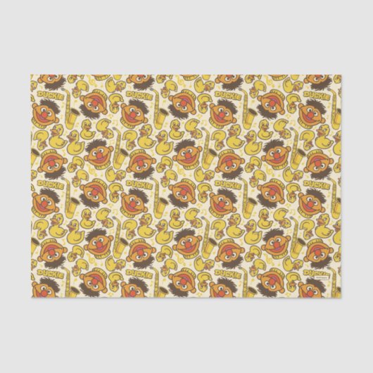 Papier Mousseline Ernie et le Motif en caoutchouc Duckie (Recto)