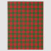 Papier Mousseline Erskine tartan rouge vert plaid (Recto)