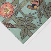 Papier Mousseline Escalade Rose et petit oiseau, William Morris (Détail)