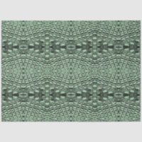 Escaliers en cuir d'alligator vert Motif complexe