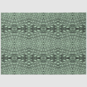 Papier Mousseline Escaliers en cuir d'alligator vert Motif complexe