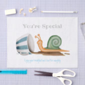 Papier Mousseline Escargot et tasse rayée (Artisanat)