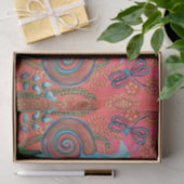 Papier Mousseline escargots roses (Cadeau)