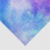 Papier Mousseline Espace de galaxie violet et bleu Abstrait (Détail)