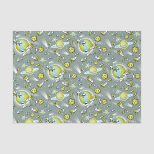 Papier Mousseline Espace extérieur (Recto)