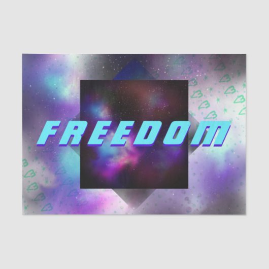 Papier Mousseline Espace Liberté - Nebula, Étoiles, Coeurs Papier Ti (Recto)