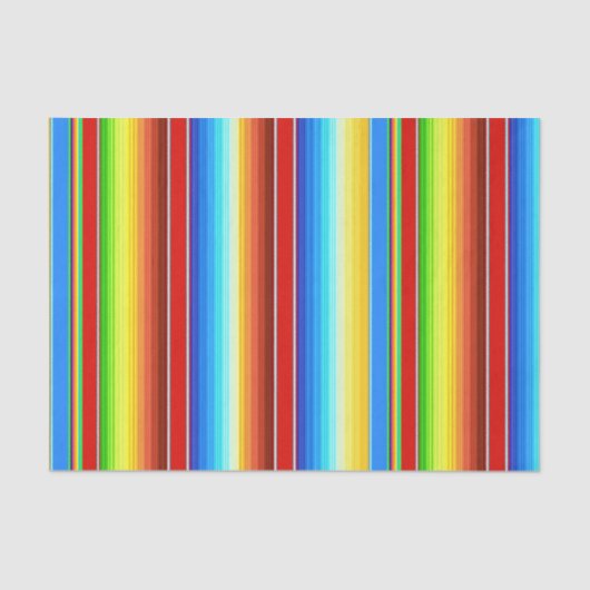 Papier Mousseline Espagnol traditionnel couvrant mexicain vibrant (Recto)