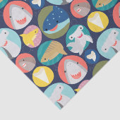 Papier Mousseline Espèces de requins mignons (Détail)
