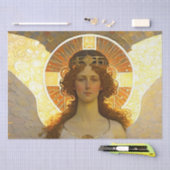 Papier Mousseline Esprit d'ange doré du soir (Artisanat)