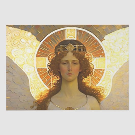 Papier Mousseline Esprit d'ange doré du soir (Recto)