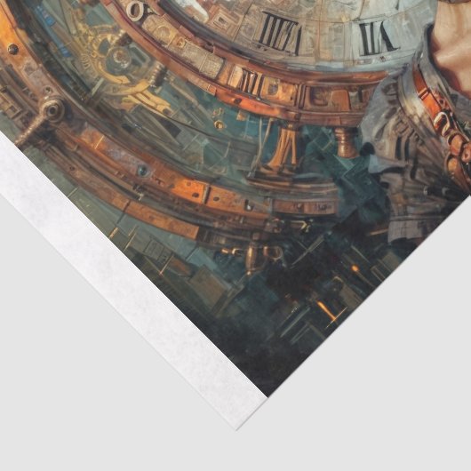 Papier Mousseline Essence éphémère Steampunk #2 Découpage (Détail)